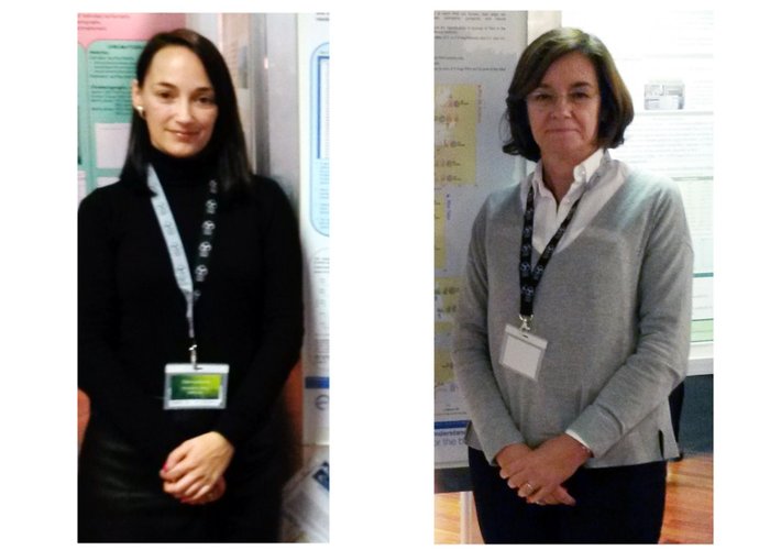 Carla Palma (direita) e Catarina Rocha (esquerda) da Divisão de Química e Poluição do Meio Marinho