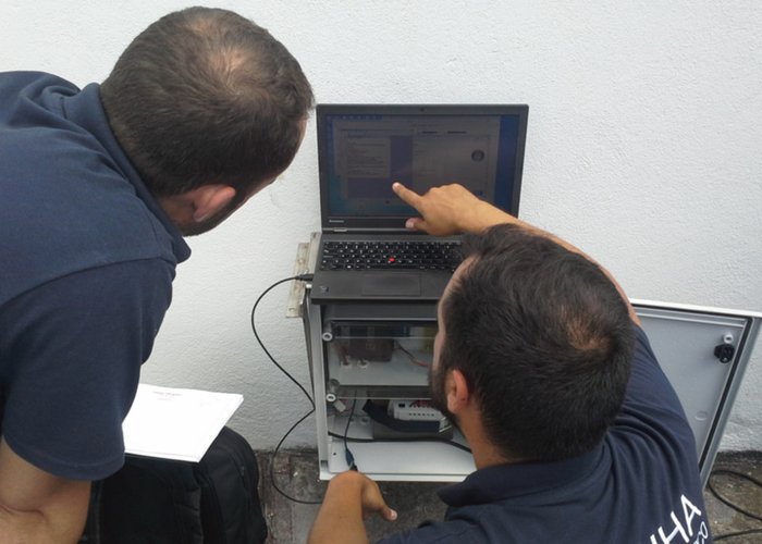 Instalação de marégrafo RADAR com o Curso de Especialização de Sargentos em Hidrografia