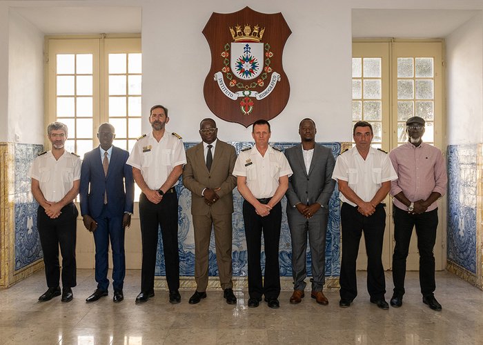 Instituto Marítimo e Portuário da República da Guiné-Bissau visita o Instituto Hidrográfico