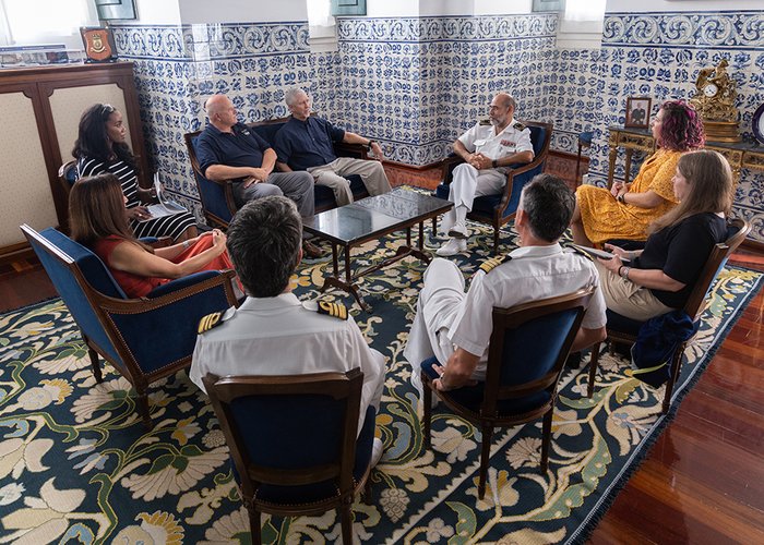 Naval Oceanographic Office da U.S. Navy visita o Instituto Hidrográfico