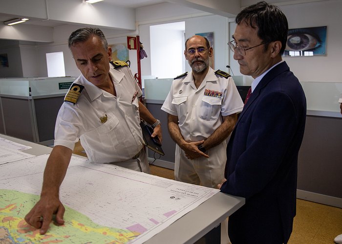 O Instituto Hidrográfico recebe a visita do Embaixador da República da Coreia em Portugal