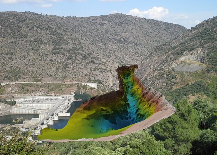 Valeira: Dados batimétricos adquiridos a montante da barragem da Valeira, rio Douro. 